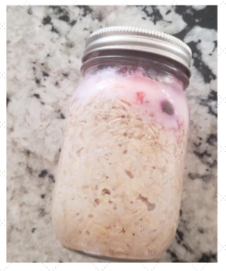 homemade overnight oats, overnight oats with fruits