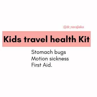 My sick kids travel kit